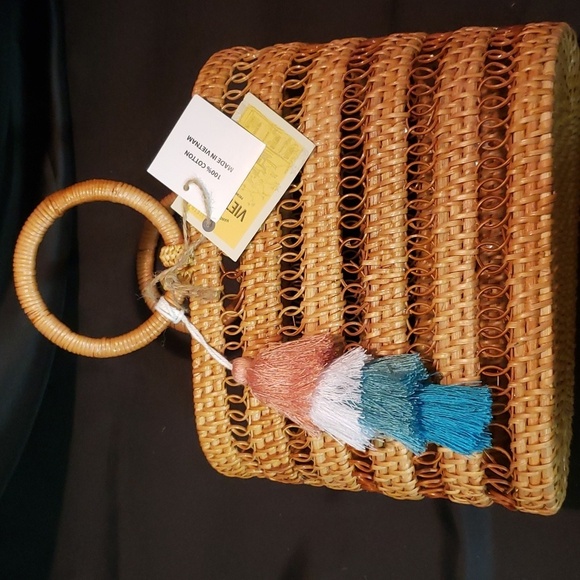 Handbags - Made in Vietnam woven rattan handbag/tote